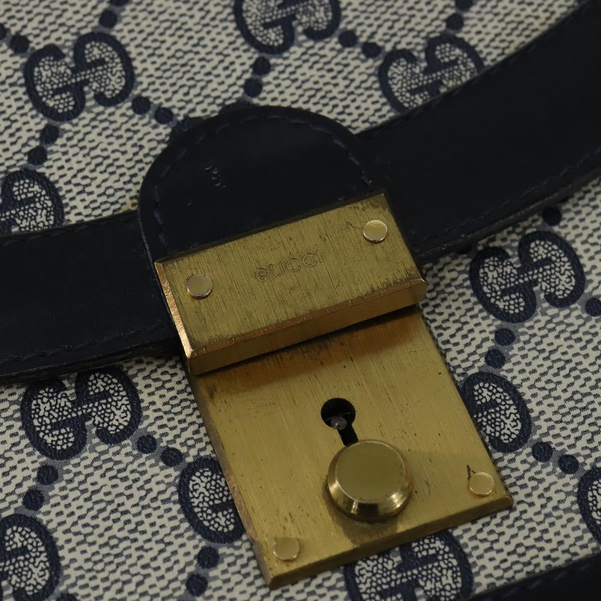 Gucci GG Supreme Messenger Bag GG canvas, NAVY, PVC, Shoulder bag
