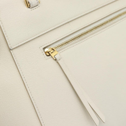 Celine Belt Bag Textured Leather, White, Leather, Handbag