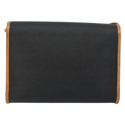 Christian Dior Vintage CD Logo Shoulder Bag Leather, BLACK, LEATHER, Shoulder bag