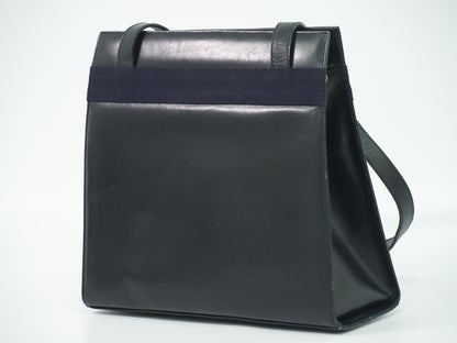 Salvatore Ferragamo Vara shoulder Bag Leather, BLACK, LEATHER, Shoulder bag