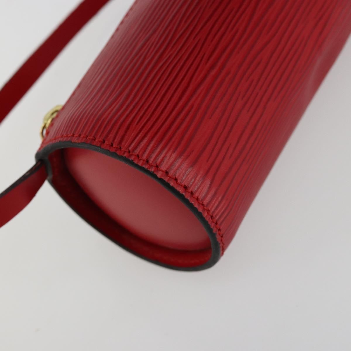 Louis Vuitton Soufflot Pochette Epi Leather, Red, Leather, Clutch