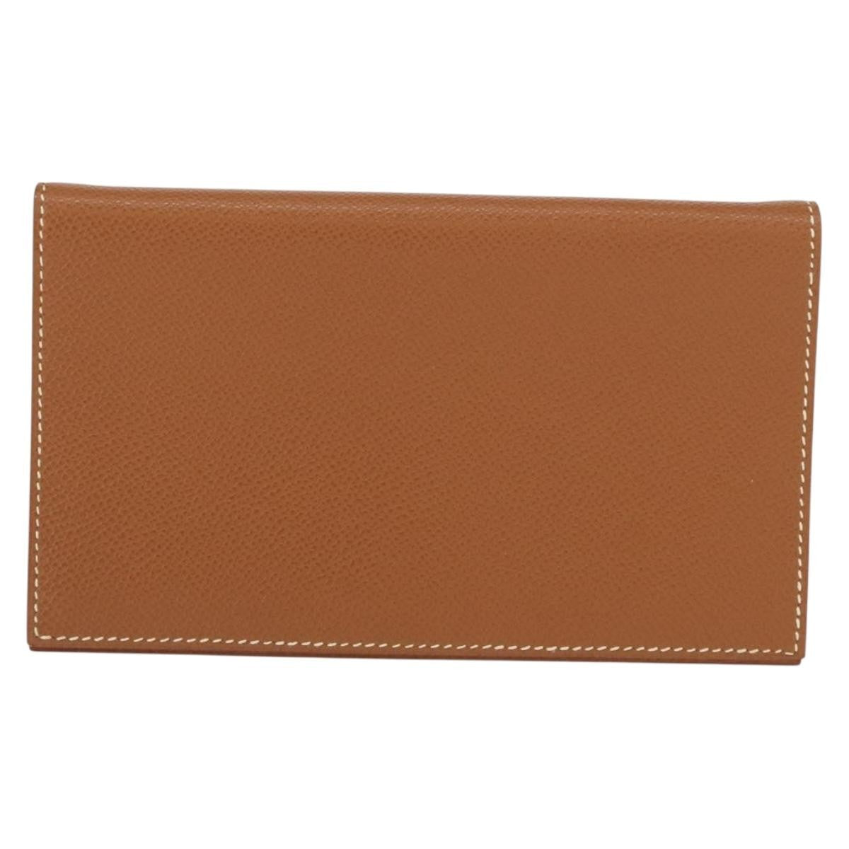 Hermes Agenda A6 Day Planner Housse Leather, Brown, Leather, Wallet