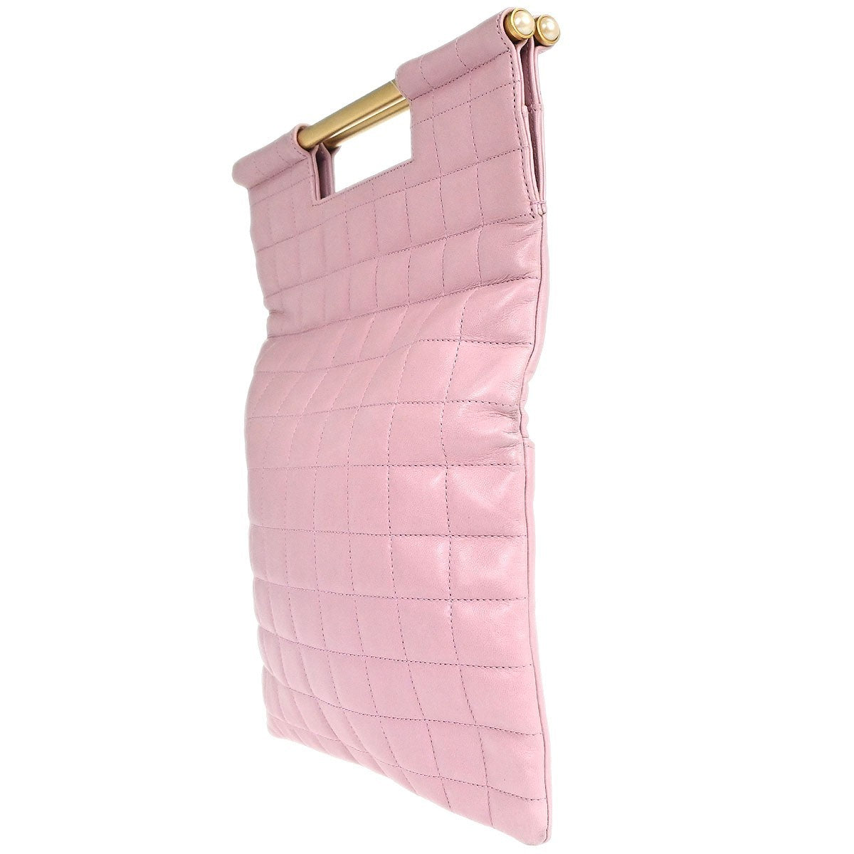 Chanel Chanel Coco Mark Leather Tote bag leather, Pink, Leather, Handbag