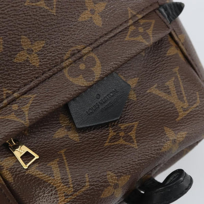 Louis Vuitton Palm Springs Backpack Monogram Canvas, BROWN, CANVAS, Backpack