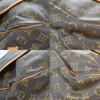 Louis Vuitton Saumur Handbag Monogram Canvas, BROWN, CANVAS, Shoulder bag