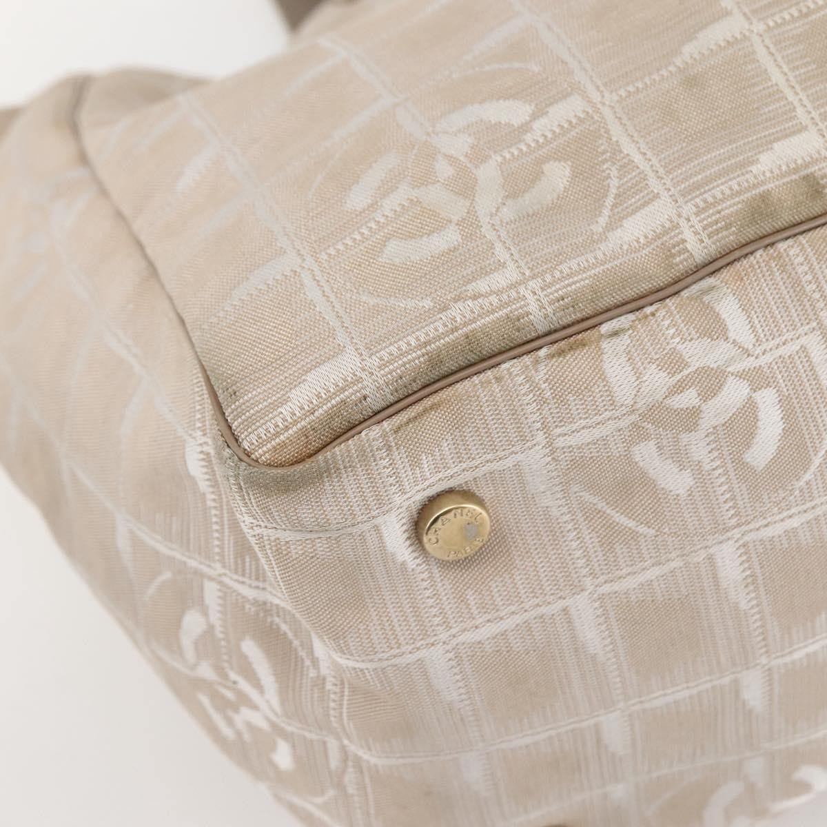 Chanel Travel Line Tote Nylon, BEIGE, NYLON, Tote bag