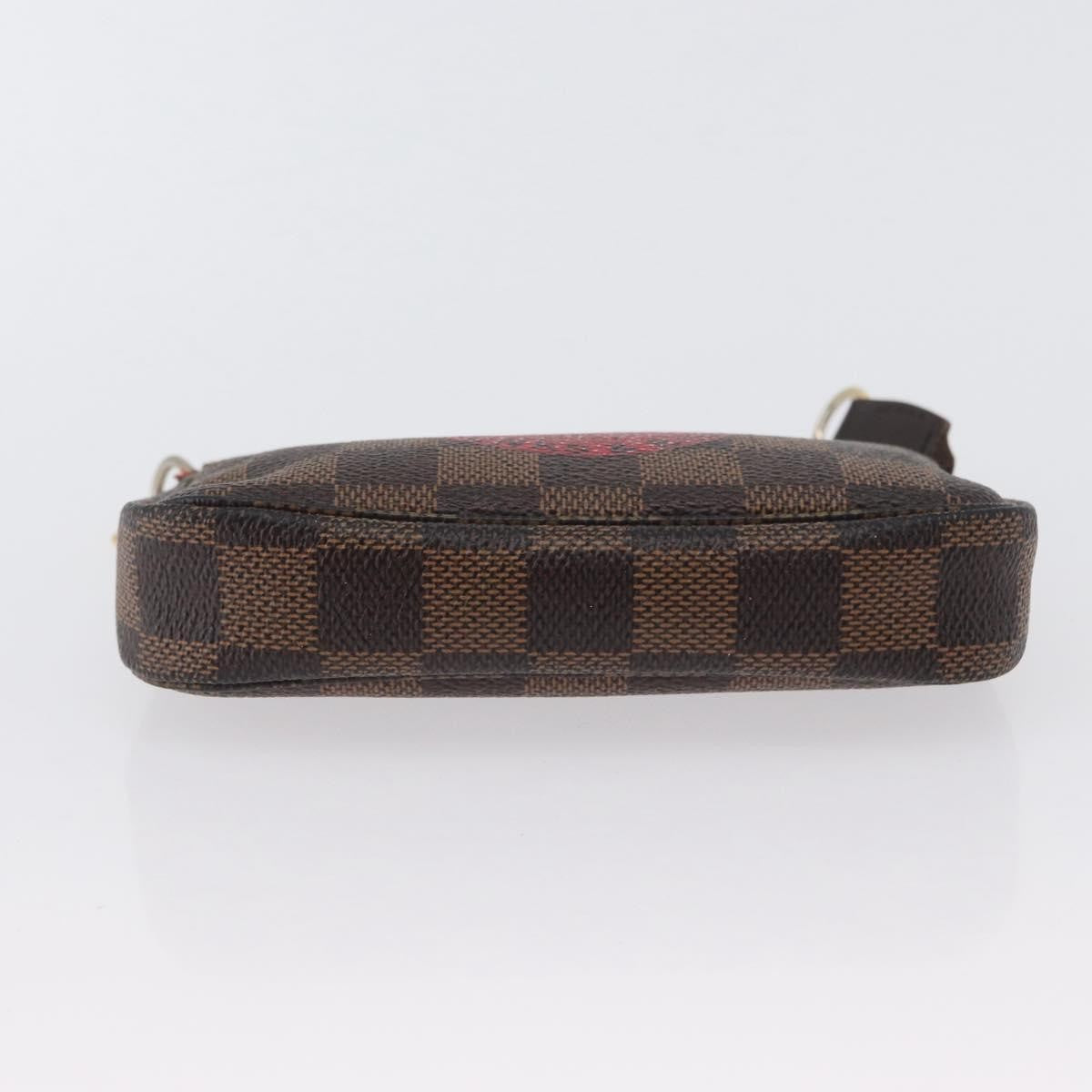 Louis Vuitton Pochette Accessoires Limited Edition Damier, BROWN, CANVAS, Clutche & pouche