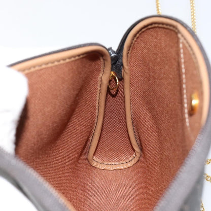 Christian Dior Vintage Honeycomb chain Canvas, BLACK, CANVAS, Shoulder bag