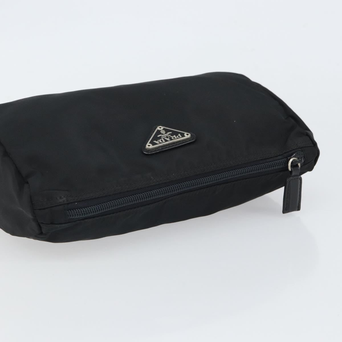 Prada Vintage Pouch Tessuto, BLACK, NYLON, Clutche & pouche