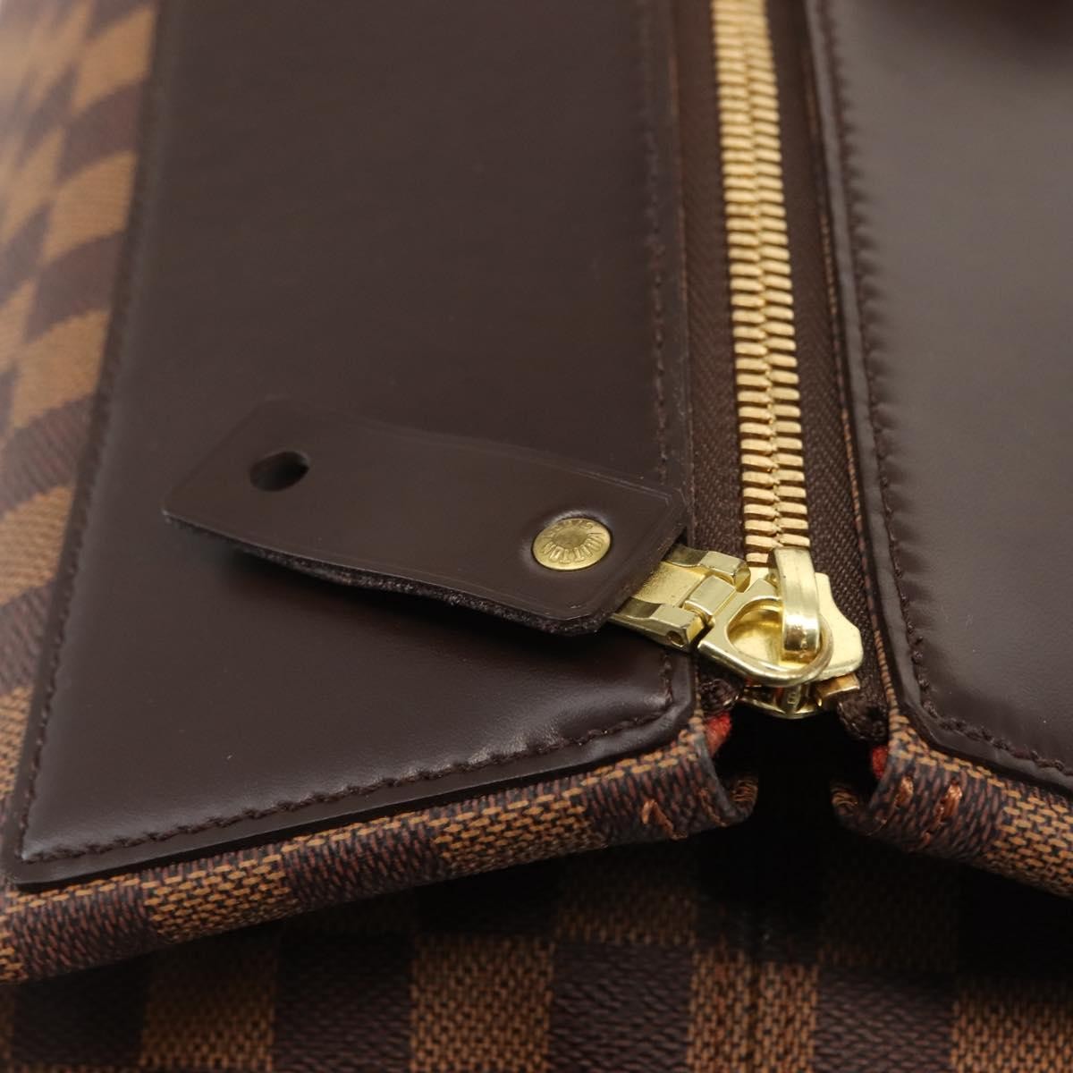 Louis Vuitton Greenwich Travel Bag Damier, BROWN, CANVAS, Travel bag