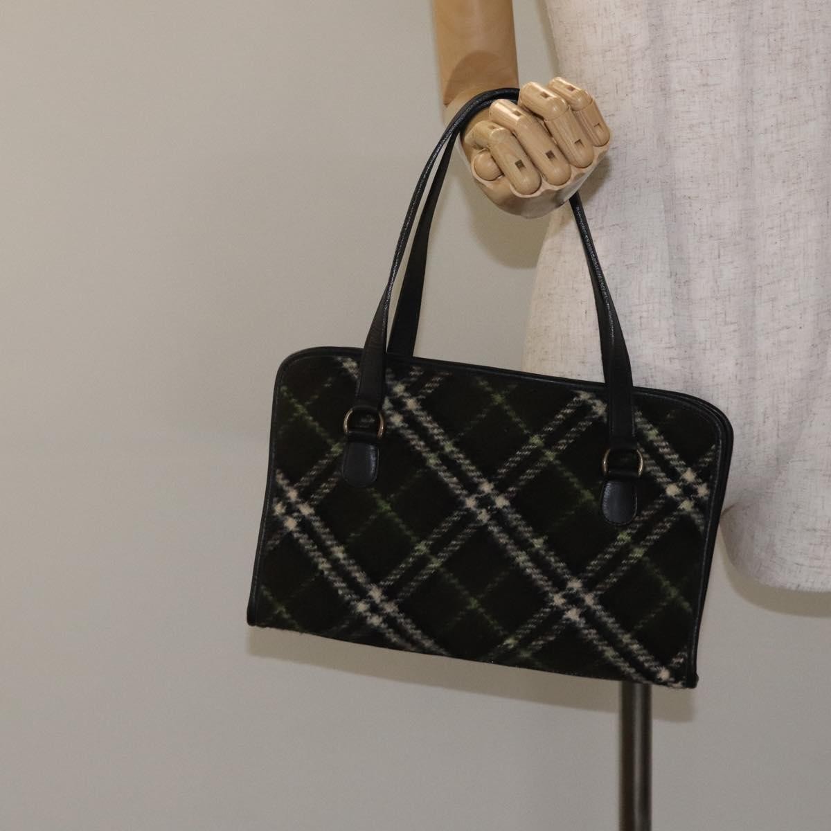 Burberry Nova Check Handbag Tweed, KHAKI, WOOL, Handbag