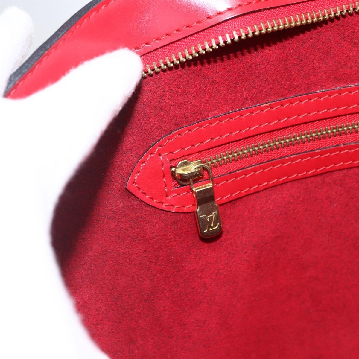 Louis Vuitton Saint Jacques Handbag Epi Leather, RED, LEATHER, Shoulder bag