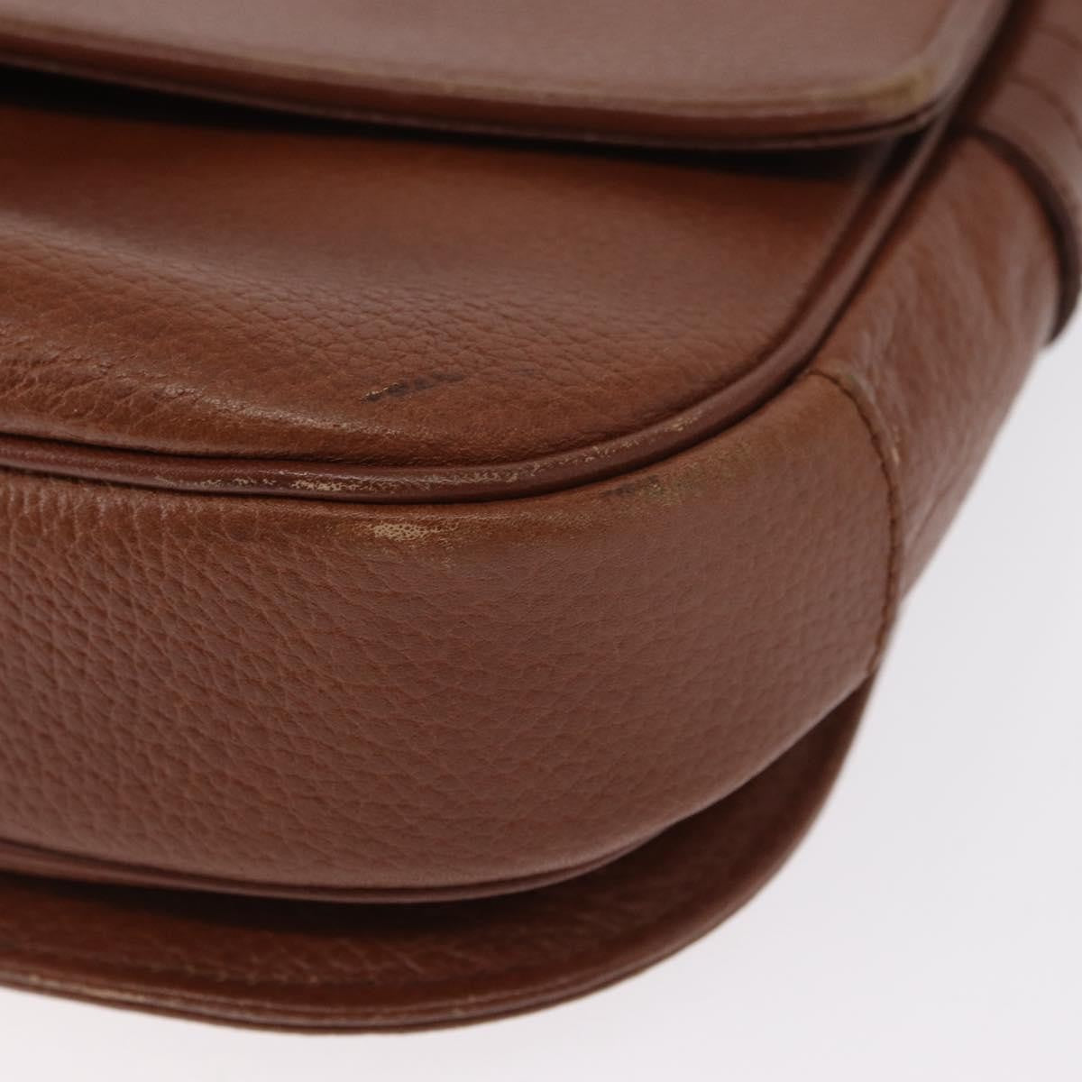 Burberry Vintage Shoulder Bag Leather, BROWN, LEATHER, Shoulder bag