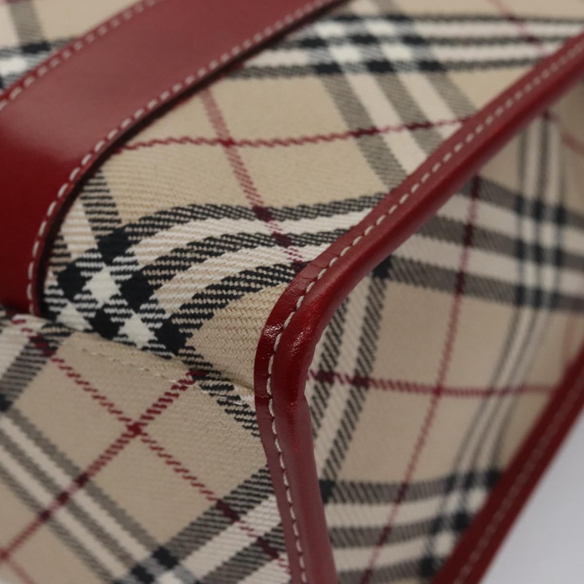Burberry Nova Check Tote Canvas and Leather, BEIGE, CANVAS, Tote bag