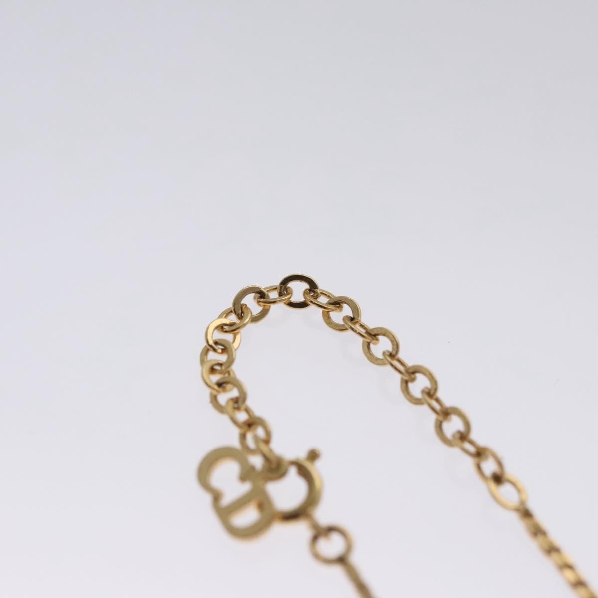 Christian Dior CD Pendant Necklace Metal, GOLD, METAL, Necklace