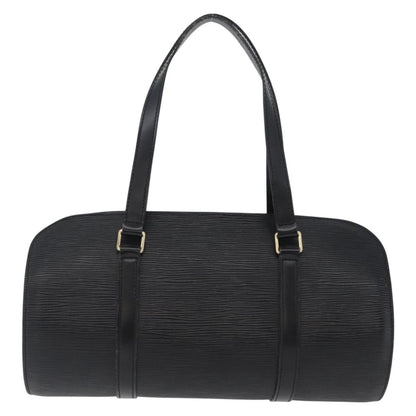 Louis Vuitton Soufflot Handbag Epi Leather, BLACK, LEATHER, Handbag