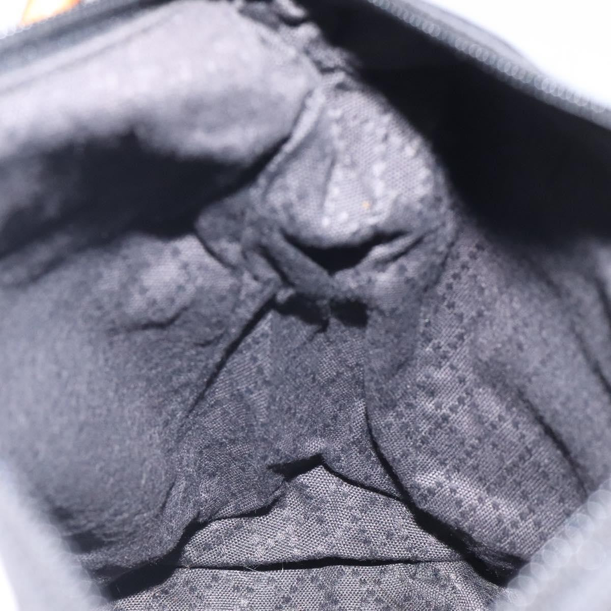 Gucci Vintage Bamboo Shoulder Bag Nylon, BLACK, NYLON, Shoulder bag