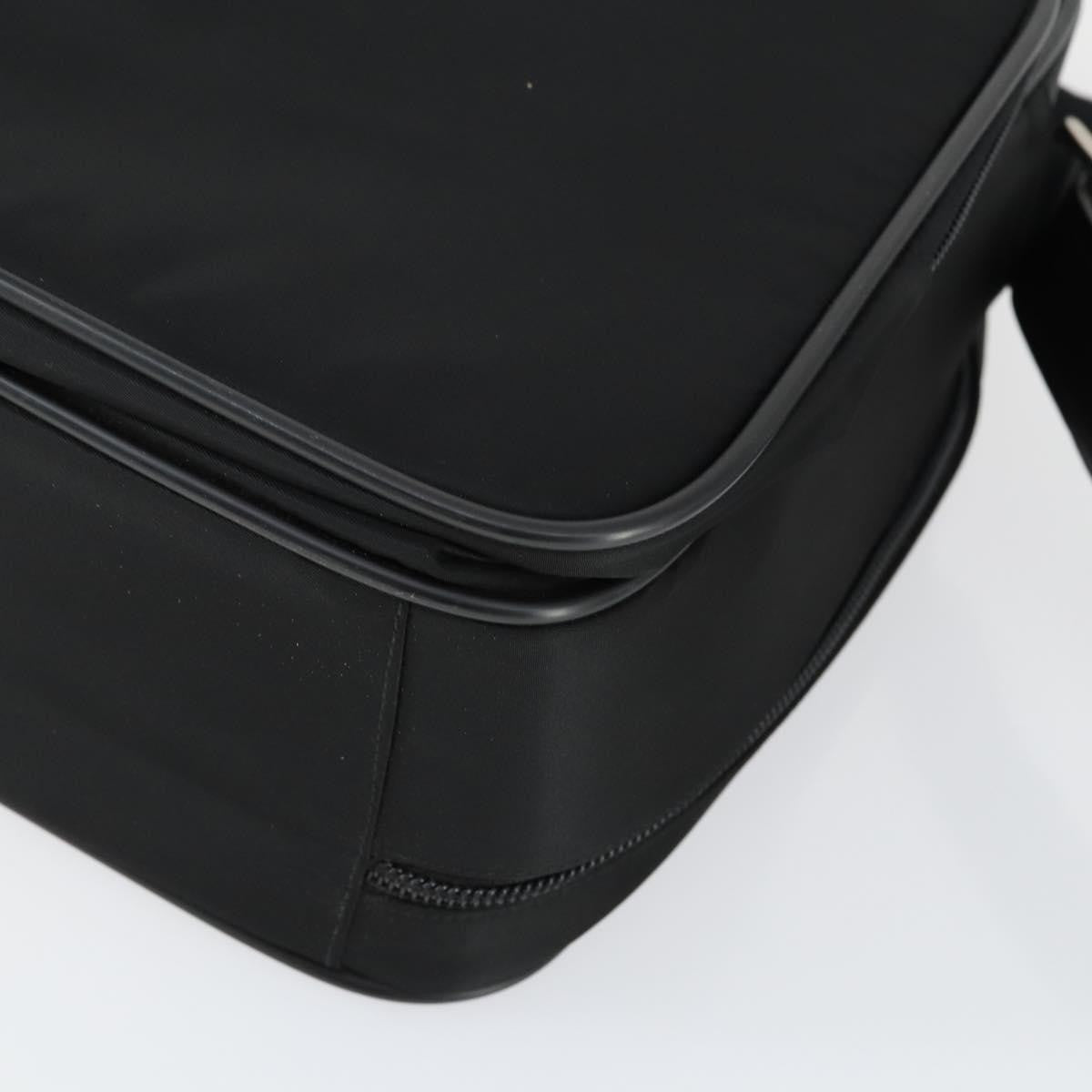 Prada Convertible Front Pocket Briefcase Tessuto with Saffiano Leather, Black, Nylon, Briefcase