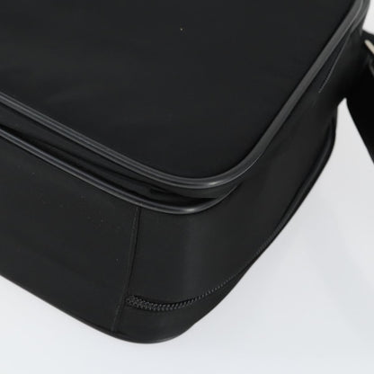 Prada Convertible Front Pocket Briefcase Tessuto with Saffiano Leather, Black, Nylon, Briefcase