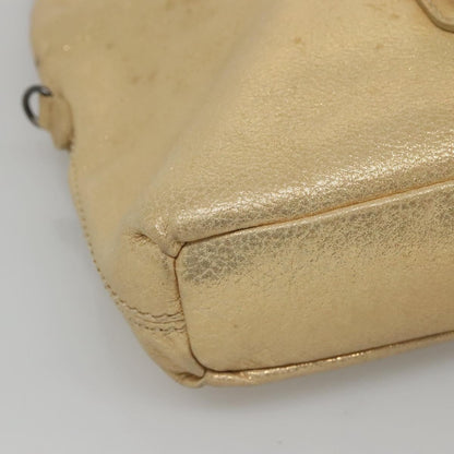 Burberry Blue Label Tote Bag Leather, GOLD, LEATHER, Tote bag
