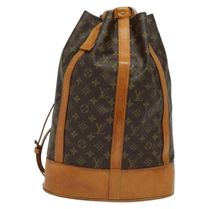 Louis Vuitton Randonnee Backpack Monogram Canvas, BROWN, CANVAS, Shoulder bag