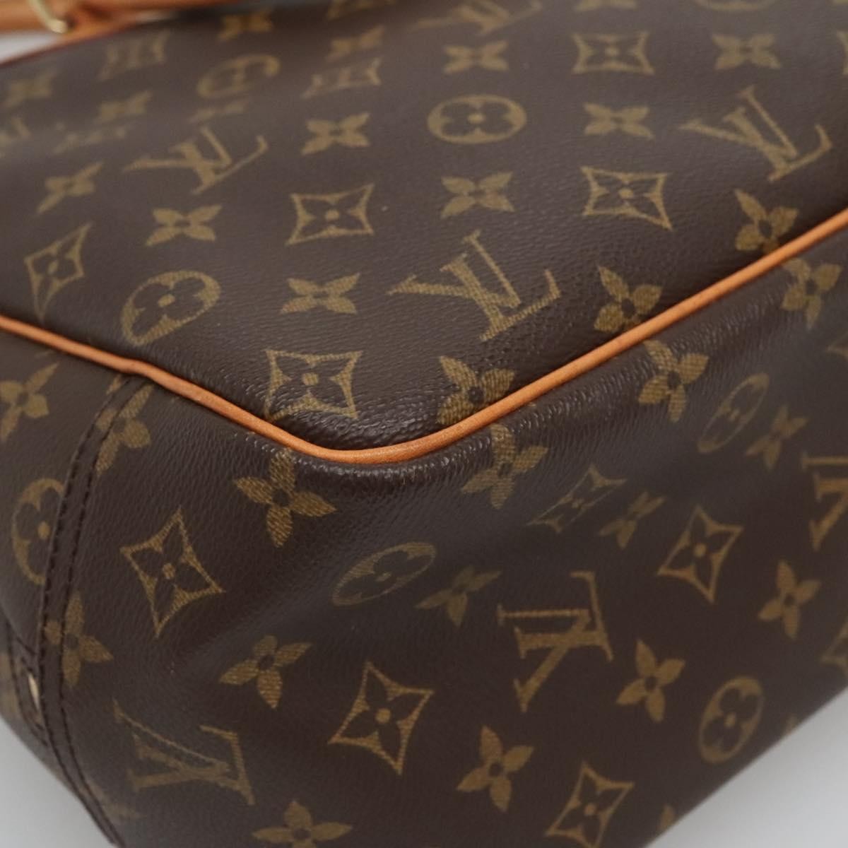 Louis Vuitton Deauville Handbag Monogram Canvas, BROWN, CANVAS, Handbag