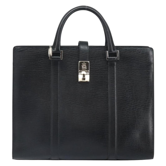 Gucci Vintage Handbag Leather, BLACK, LEATHER, Handbag