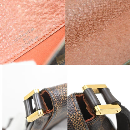Louis Vuitton Musette Tango Handbag Damier, BROWN, CANVAS, Shoulder bag