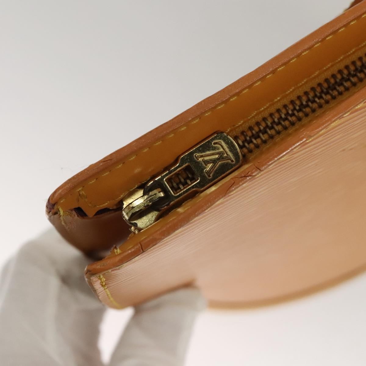 Louis Vuitton Saint Jacques Handbag Epi Leather, YELLOW, LEATHER, Handbag