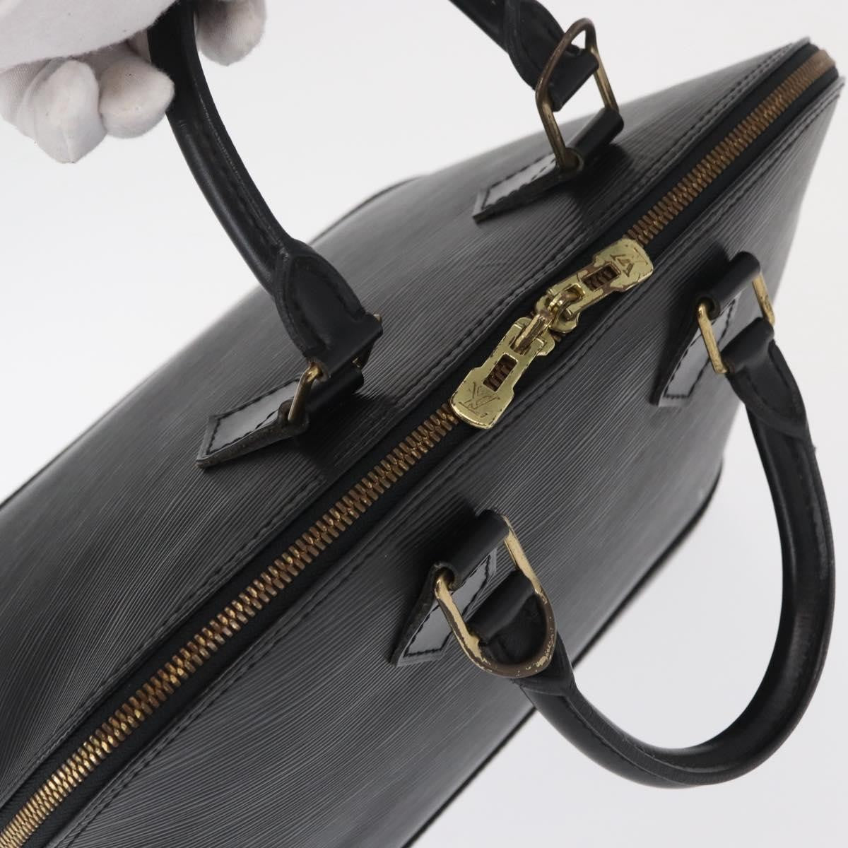 Louis Vuitton Alma Handbag Epi Leather, BLACK, LEATHER, Handbag
