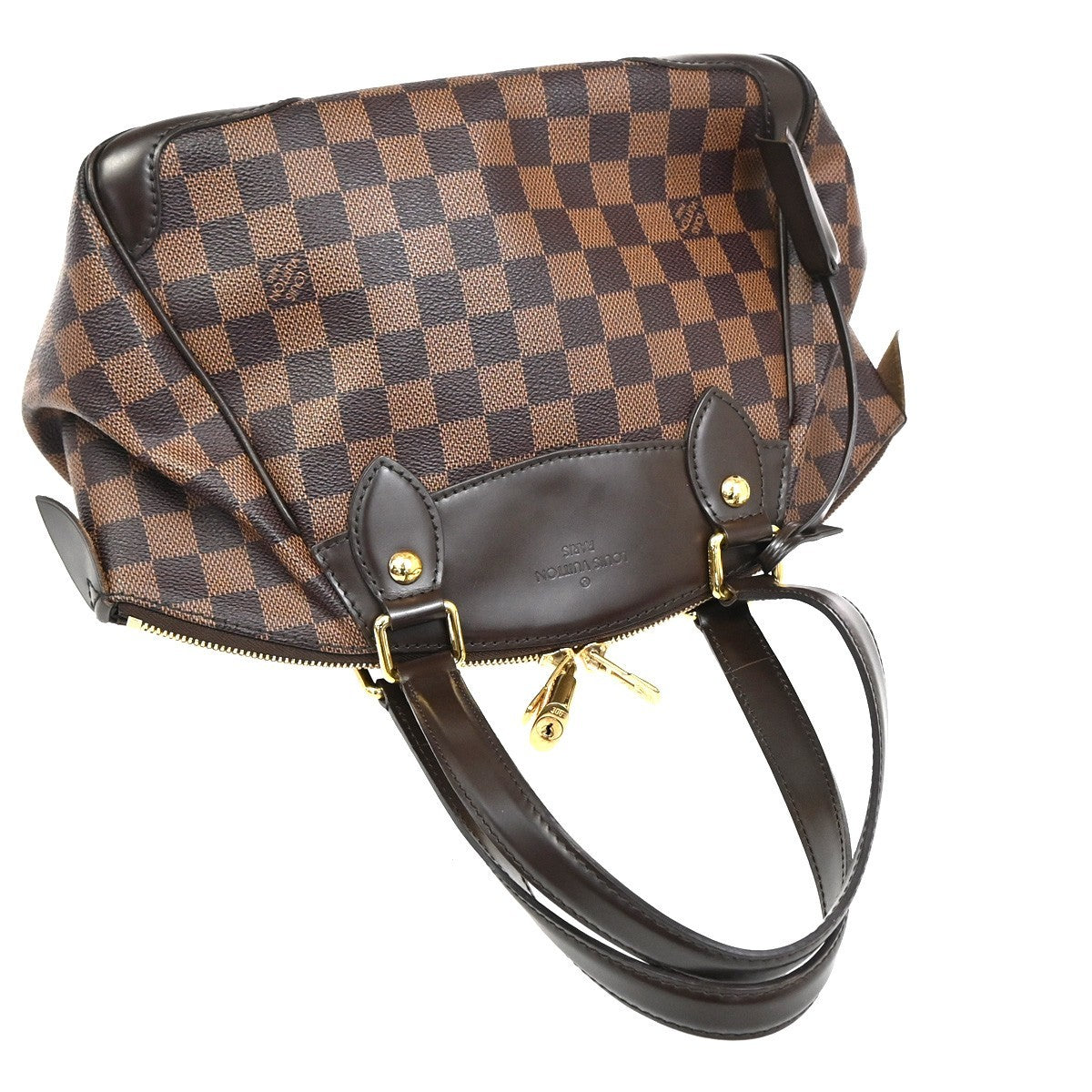 Louis Vuitton Verona Handbag Damier, BROWN, CANVAS, Shoulder bag