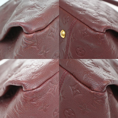 Louis Vuitton Artsy Handbag Monogram Empreinte Leather, RED, LEATHER, Shoulder bag
