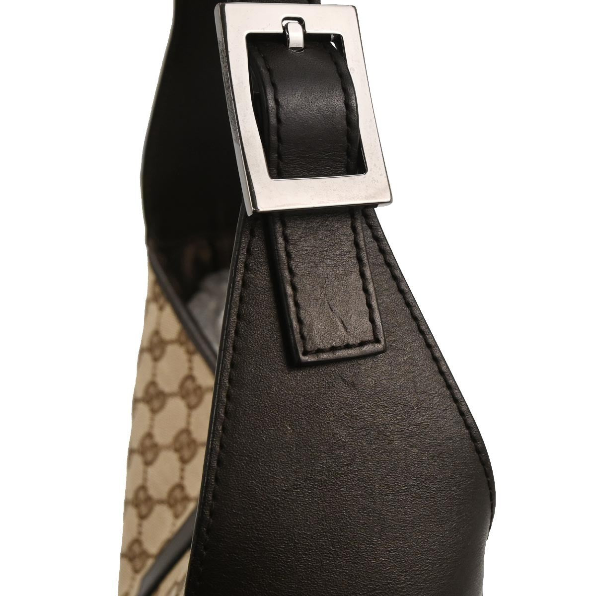Gucci Web Jackie O Hobo GG Canvas, BROWN, CANVAS, Shoulder bag