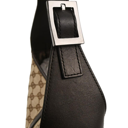 Gucci Web Jackie O Hobo GG Canvas, BROWN, CANVAS, Shoulder bag