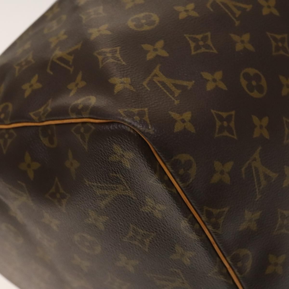 Louis Vuitton Keepall Bag Monogram Canvas, BROWN, CANVAS, Travel bag