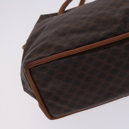 Celine Vintage Macadam Shoulder Bag Canvas, BROWN, CANVAS, Shoulder bag