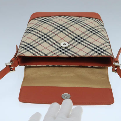 Burberry Nova check Shoulder bag Canvas, BEIGE, CANVAS, Shoulder bag