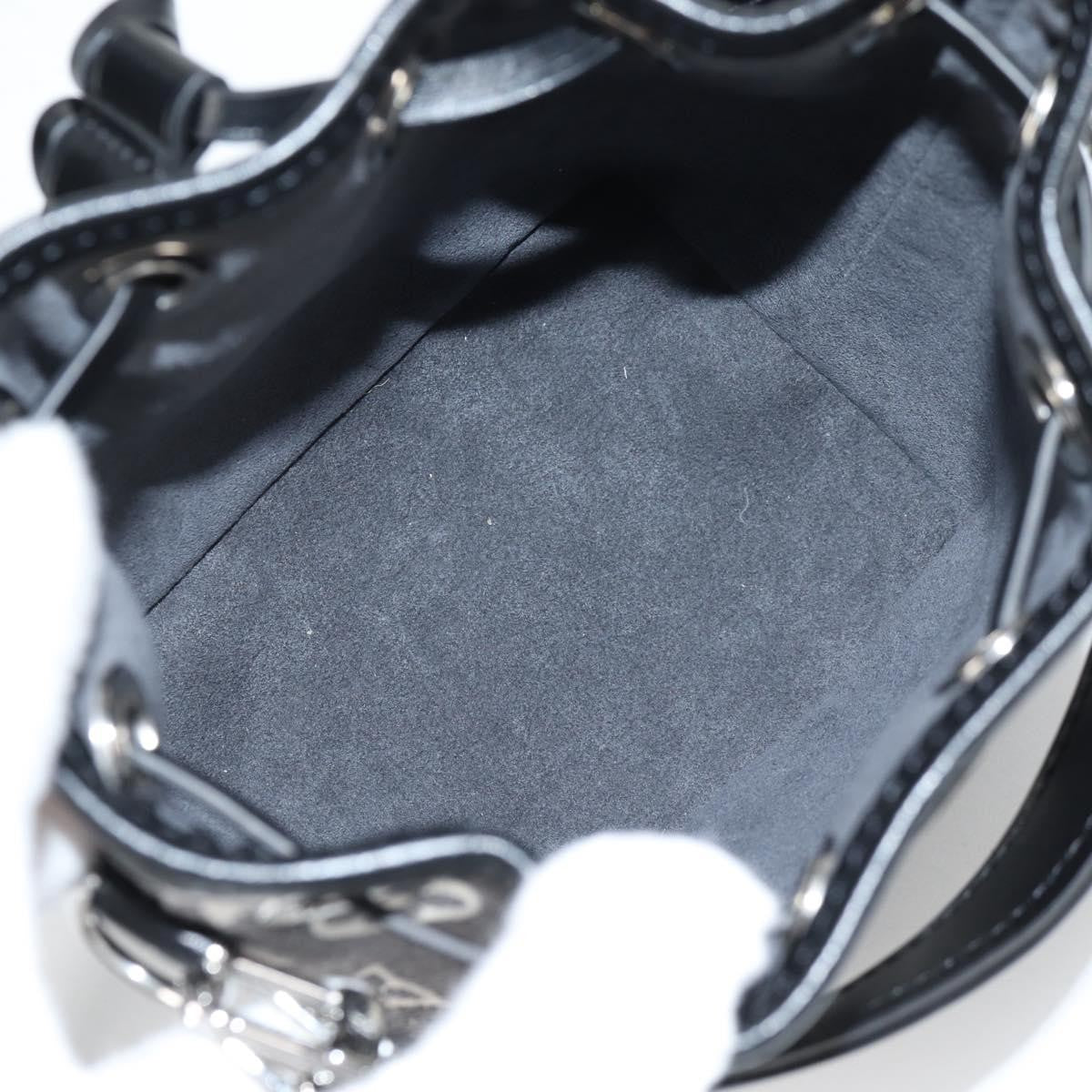 Louis Vuitton Noe NM Handbag Monogram Jacquard Denim, BLACK, CANVAS, Shoulder bag