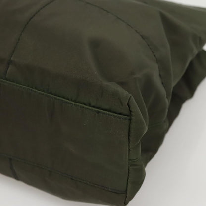 Prada Vintage Shoulder Bag Tessuto, Khaki, Nylon, Shoulder Bag