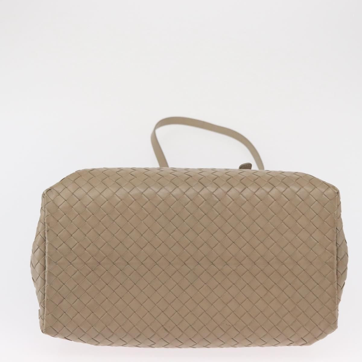 Bottega Veneta Roma Bag Intrecciato Nappa, Gray, Leather, Handbag