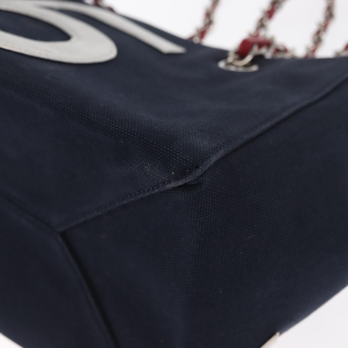 Chanel No.5 Tote Canvas and Leather, NAVY, CANVAS, Tote bag