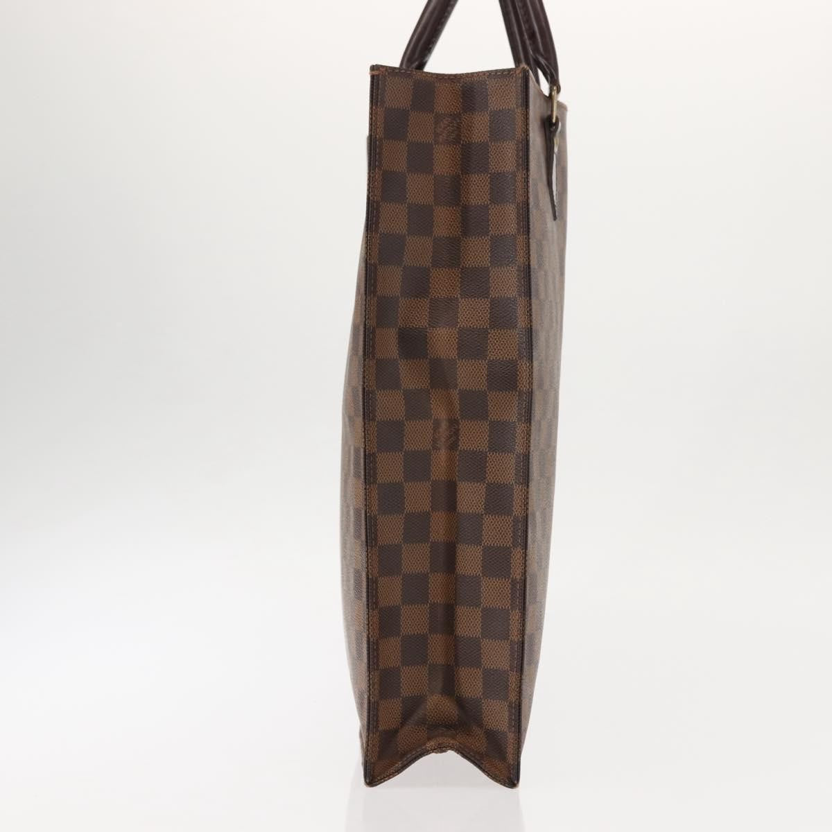 Louis Vuitton Sac Plat Bag Damier, BROWN, CANVAS, Handbag