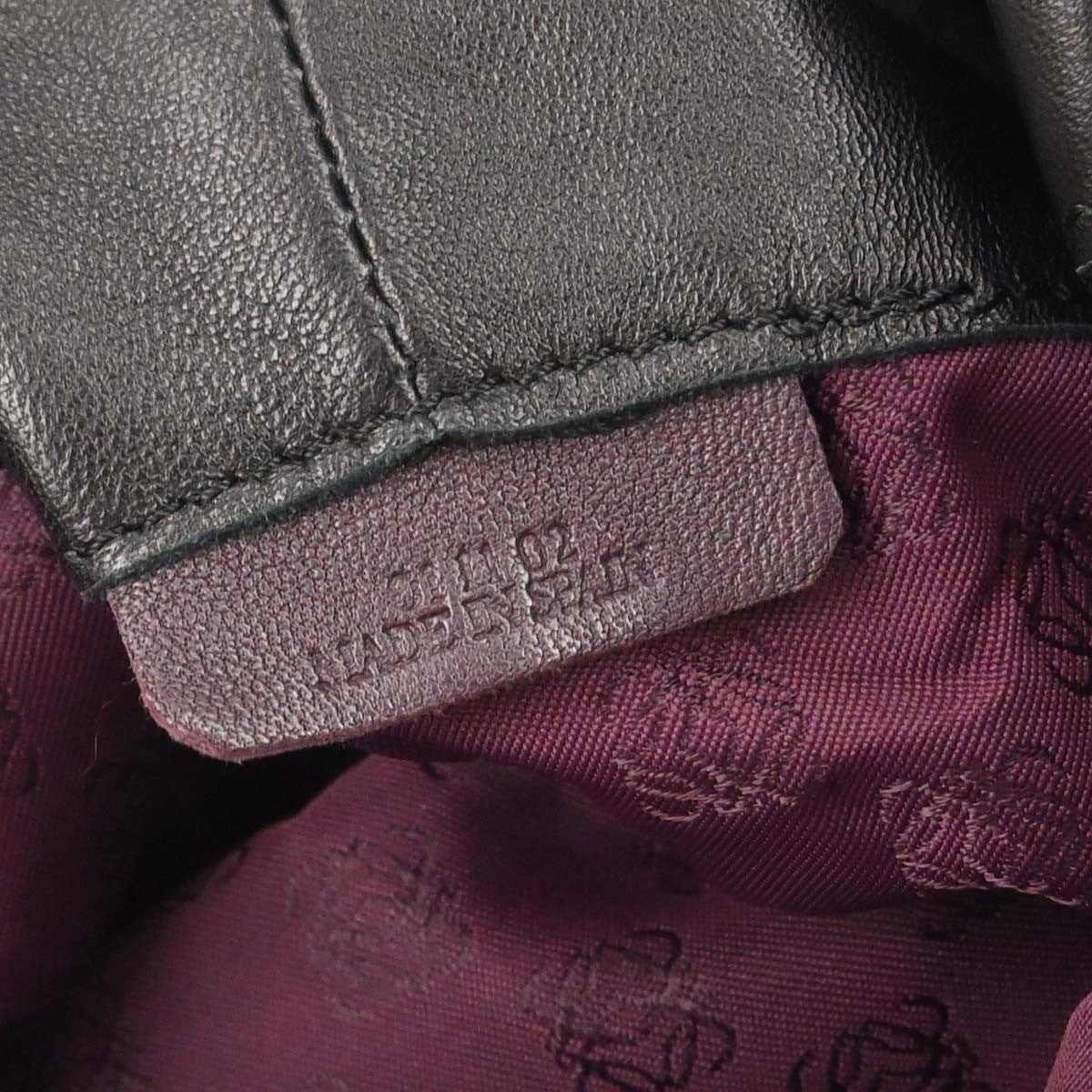 Loewe Anagram Logo Nappa Aire Hand Bag Leather, BLACK, LEATHER, Handbag