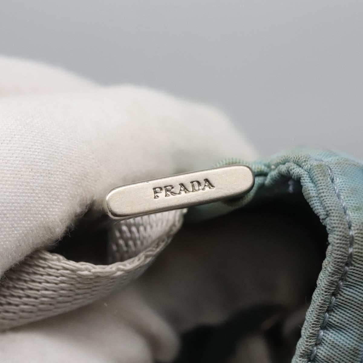 Prada Flat Messenger Bag Tessuto, Blue, Nylon, Shoulder Bag