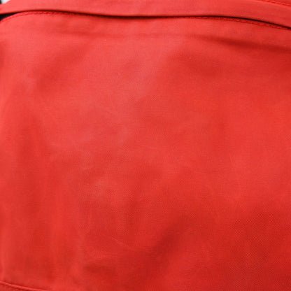 Prada Double Buckle Backpack Tessuto, Red, Nylon, Backpack