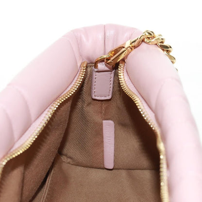 Burberry Lola Zip Shoulder Bag Quilted Leather, PINK, LEATHER, Shoulder bag
