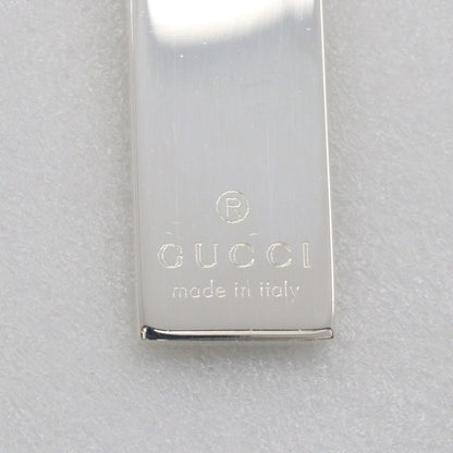 Gucci Logo Bar Double Ball Necklace Silver 925, SILVER, SILVER, Necklace