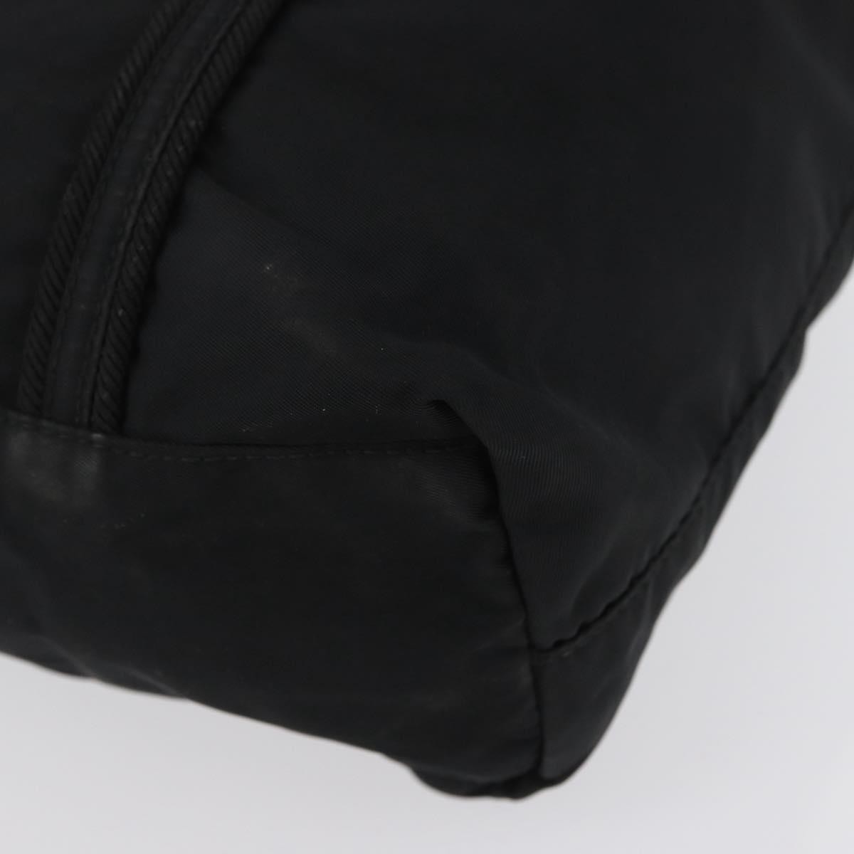Prada Vintage Zip Tote Tessuto, BLACK, NYLON, Tote bag