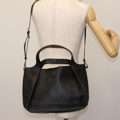 Stella McCartney Cabas tote bag leather, BLACK, LEATHER, Handbag