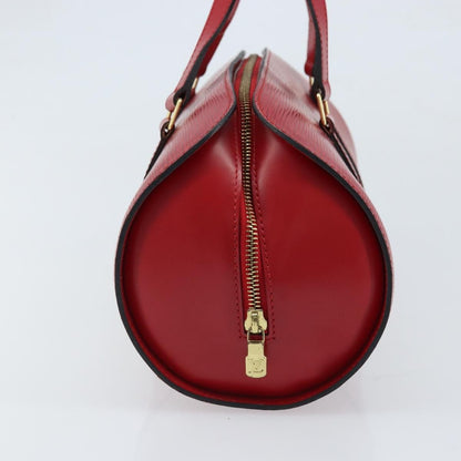 Louis Vuitton Soufflot Handbag Epi Leather, Red, Leather, Handbag